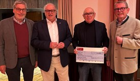 Vertreter des Rotary Clubs, Johannes Malmedie, Peter Enders, Karl-Heinz Hottgenroth und Friedrich Esser